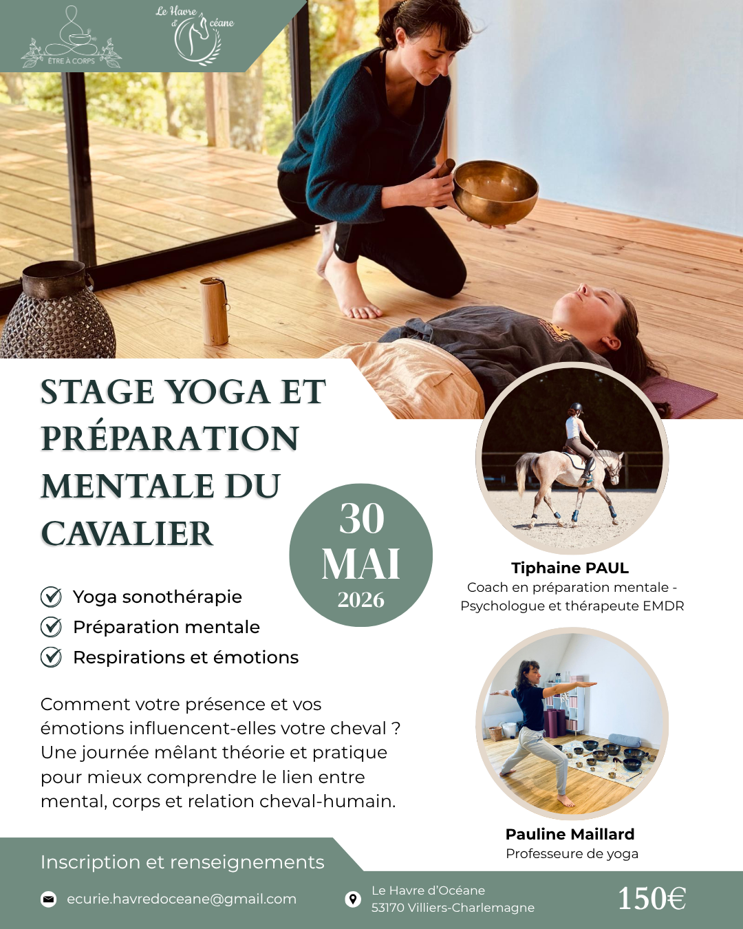 Stage yoga et préparation mentale du cavalier